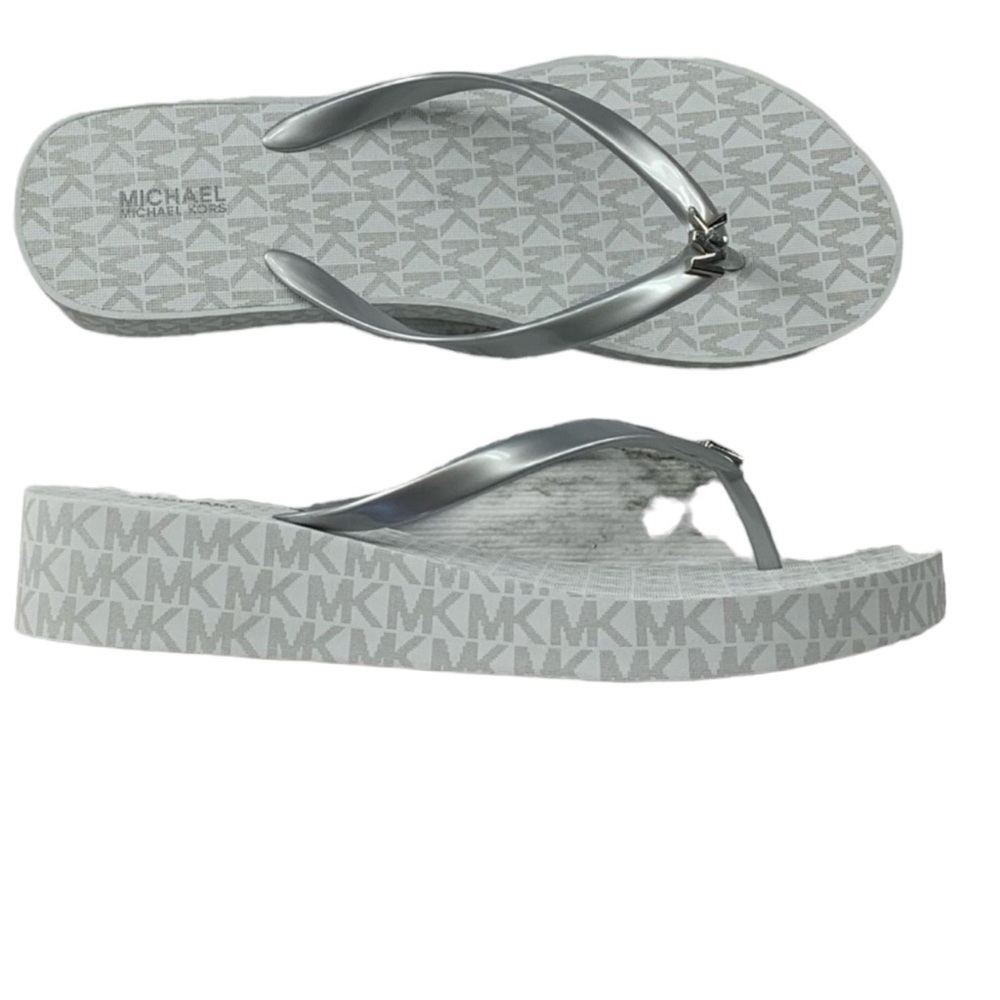 Michael Kors Bedford Platform Mk Logo Flip Flop
